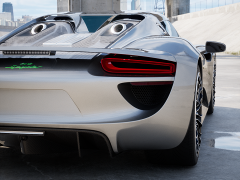 Porsche 918 Spyder 2015 3D मॉडल