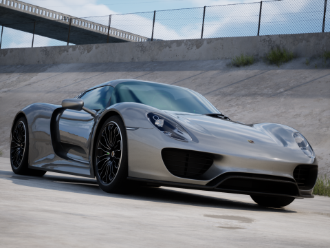 Porsche 918 Spyder 2015 3D मॉडल