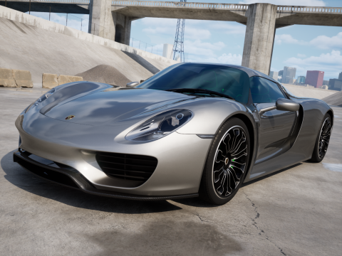 Porsche 918 Spyder 2015 3D मॉडल