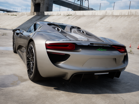 Porsche 918 Spyder 2015 3D मॉडल