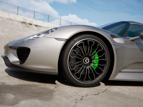 Porsche 918 Spyder 2015 3D मॉडल