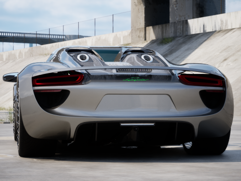 Porsche 918 Spyder 2015 3D मॉडल