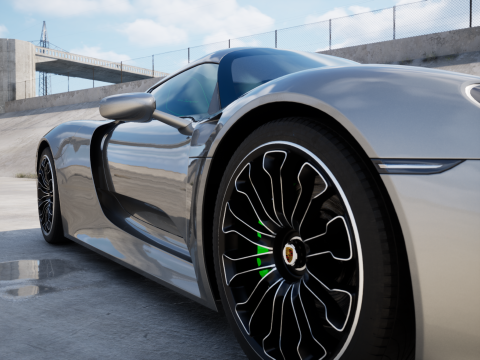 Porsche 918 Spyder 2015 3D मॉडल