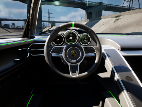 Porsche 918 Spyder 2015 3D मॉडल