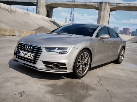 아우디 A7 2015 3D 모델