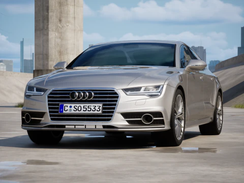 아우디 A7 2015 3D 모델