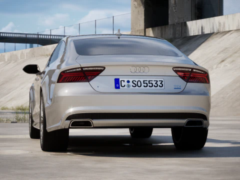 아우디 A7 2015 3D 모델