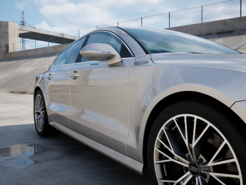 아우디 A7 2015 3D 모델