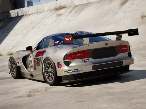 Dodge Viper GTS-R 2013 Race car 3Dモデル