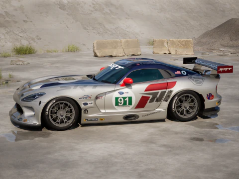 Dodge Viper GTS-R 2013 Raceauto 3D Model