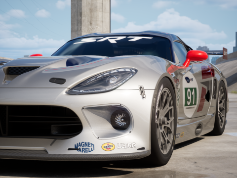 Dodge Viper GTS-R 2013 Race car 3Dモデル