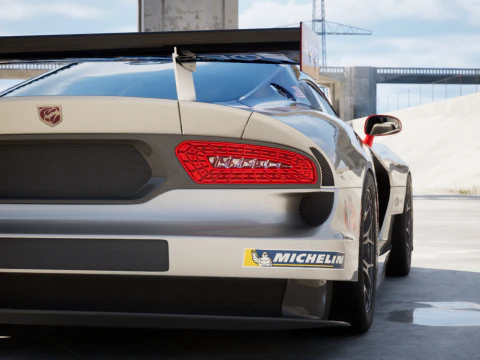 Dodge Viper GTS-R 2013 Raceauto 3D Model