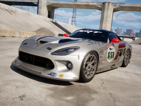 Dodge Viper GTS-R 2013 Race car 3Dモデル