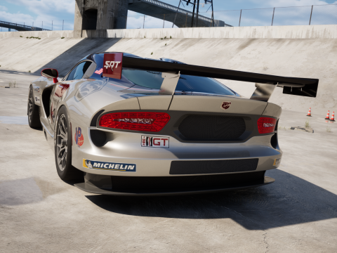 Dodge Viper GTS-R 2013 Race car 3Dモデル