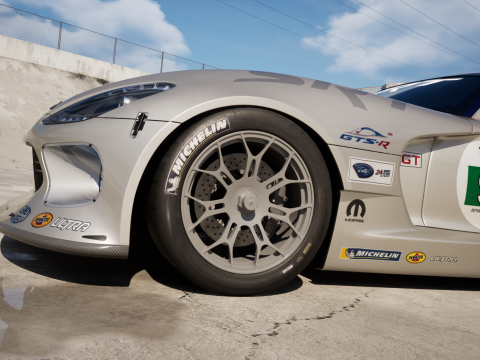 Dodge Viper GTS-R 2013 Race car 3Dモデル