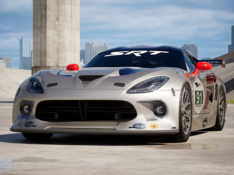 Dodge Viper GTS-R 2013 Race car 3Dモデル