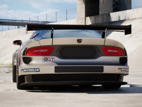 Dodge Viper GTS-R 2013 Race car 3Dモデル