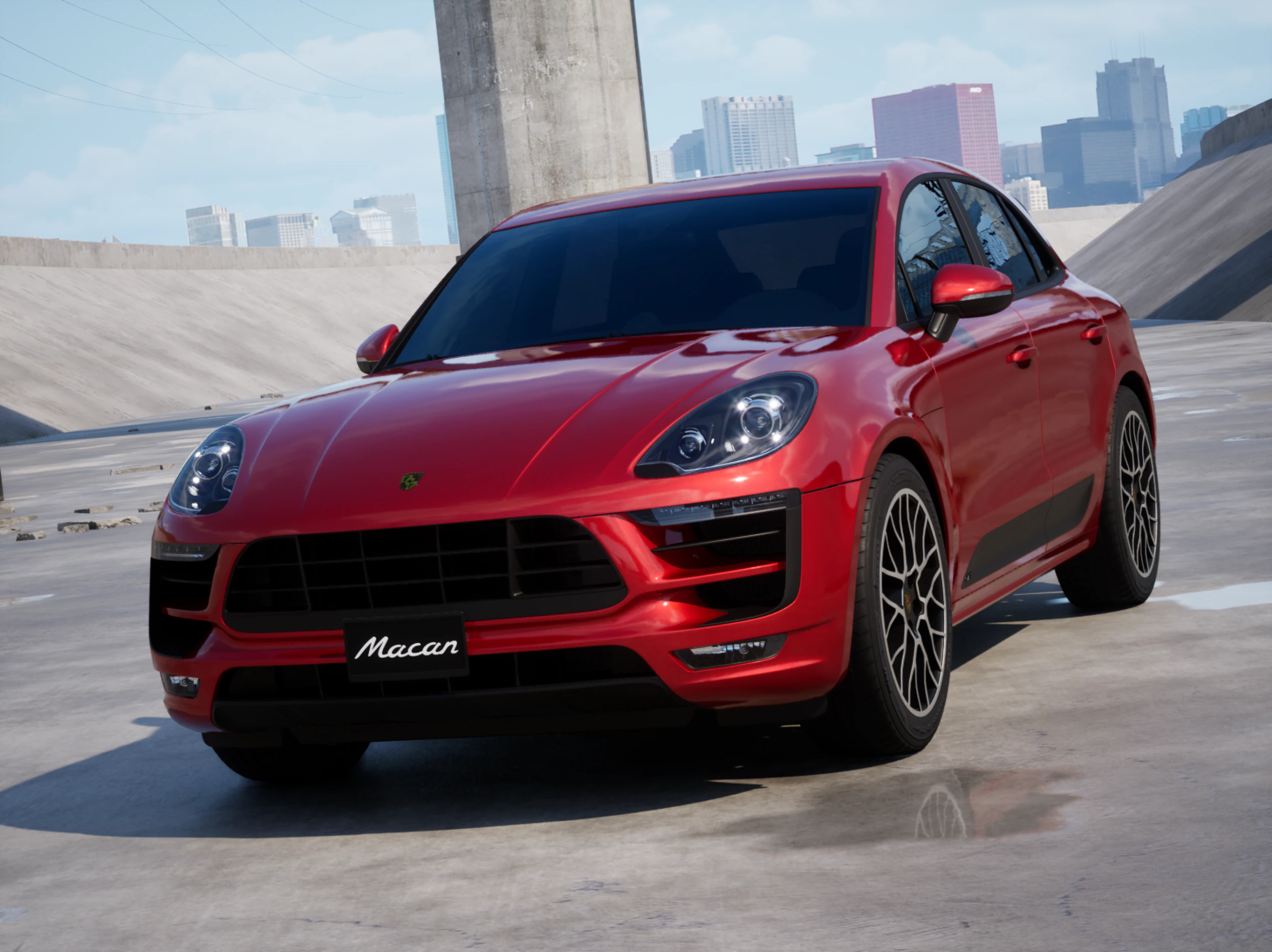 Porsche Macan GTS 2017 3D Model .c4d .max .obj .3ds .fbx .stl .blend