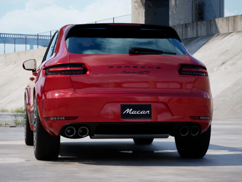 Porsche Macan GTS 2017 3D Model
