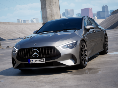 Mercedes-Benz AMG GT53 4-Door 2023 3D 모델
