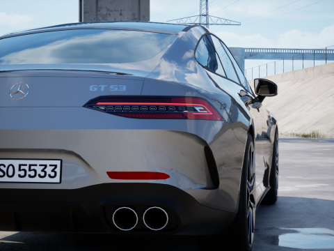 Mercedes-Benz AMG GT53 4-Door 2023 3D मॉडल
