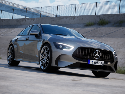 Mercedes-Benz AMG GT53 4-Door 2023 3D मॉडल
