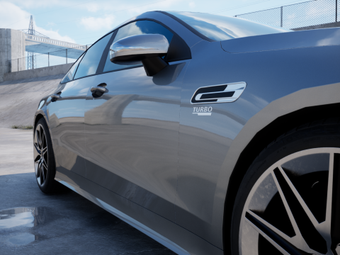 Mercedes-Benz AMG GT53 4-Door 2023 3D मॉडल
