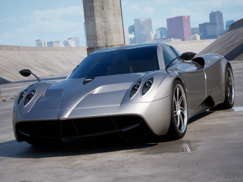 Pagani Huayra 2012 3D 模型 .c4d .max .obj .3ds .fbx .stl .blend 