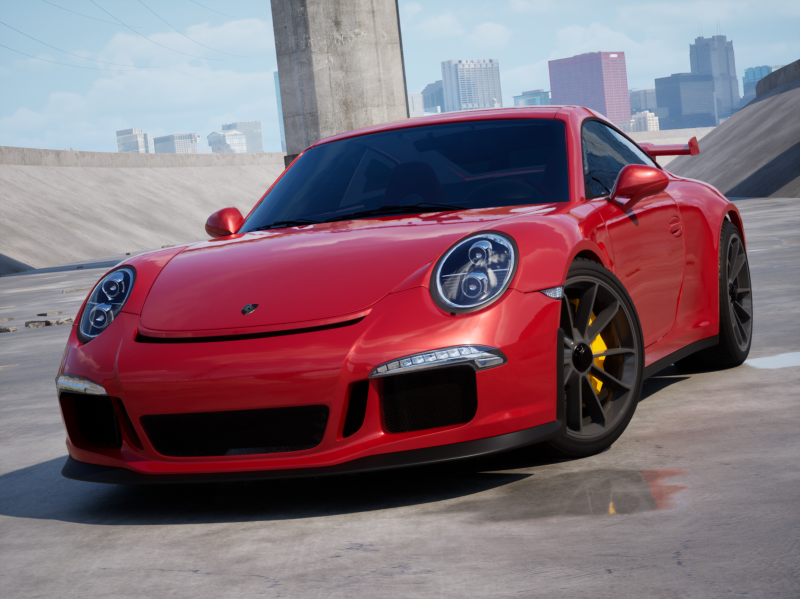 Porsche 911 GT3 2014 3D Model .c4d .max .obj .3ds .fbx .stl .blend
