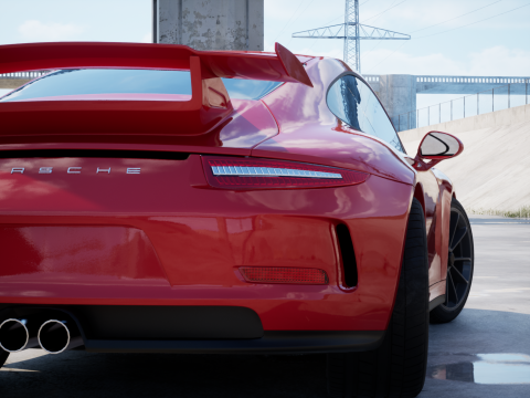 Porsche 911 GT3 2014 3D Model