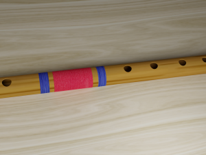 Indian Bamboo Flute 3D Model