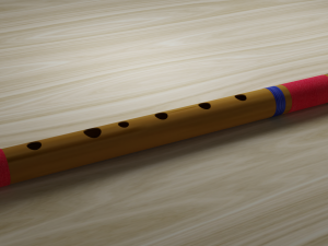 Indian Bamboo Flute 3D Model