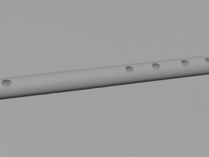 Indian Bamboo Flute 3D Model