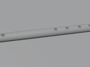 Indian Bamboo Flute 3D Model