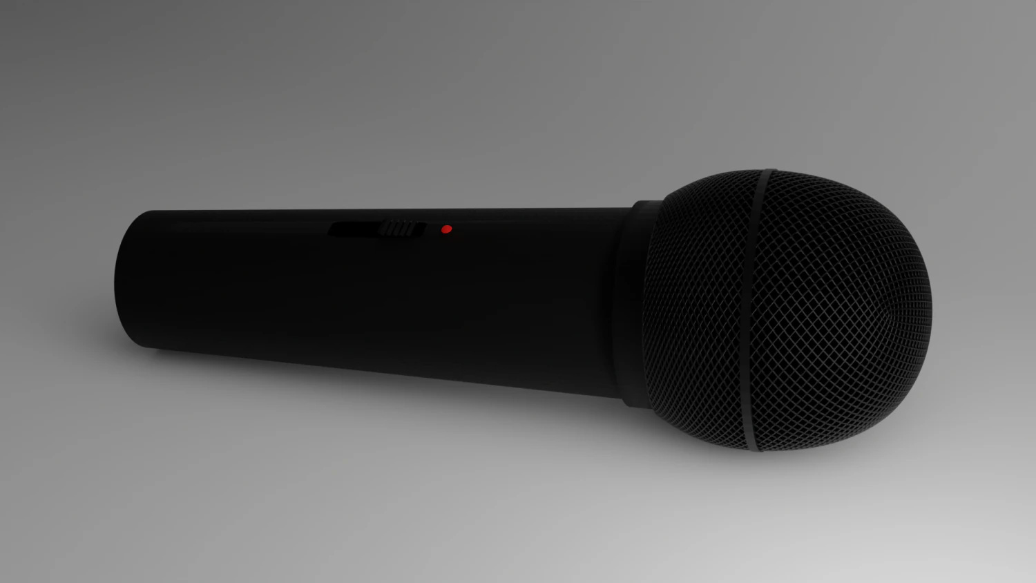 Wireless Microphone 3D Model .c4d .max .obj .3ds .fbx .stl .blend 