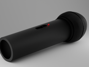 Wireless Microphone Modelo 3D