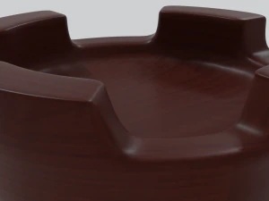 Wooden Chess Rooks 3D Model
