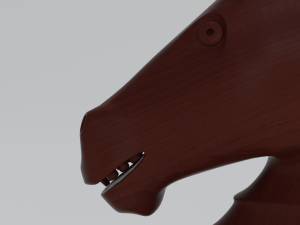 Knight Wooden Chess Pieces Model 3D