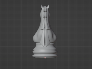 Knight Wooden Chess Pieces Model 3D