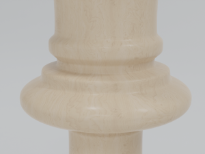 Queen Wooden Chess Pieces 3D 모델