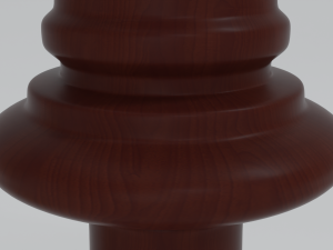 Queen Wooden Chess Pieces 3D 모델