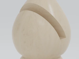 Wooden Chess Set 3D Model