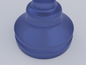 Pawn Frosted Glass Chess Pieces 3D Model