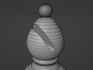 Bishop Frosted Glass Chess Pieces 3D 模型
