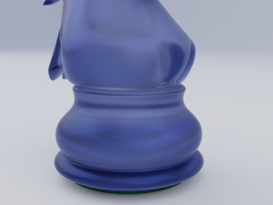 Knight Frosted Glass Pieces of Chess 3D 모델