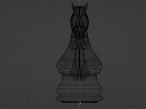 Knight Frosted Glass Pieces of Chess 3D 모델