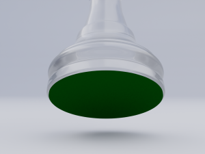 King Frosted Glass Chess Pieces 3D Model