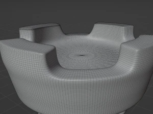 Pe&ccedil;as de vidro fosco de jogo de xadrez e tabuleiro de pedra Modelo 3D