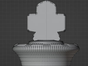 Chess-Set Frosted Glass Pieces and Stone-made Board Modelo 3D