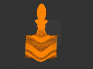 Chess-Set Frosted Glass Pieces and Stone-made Board Modelo 3D